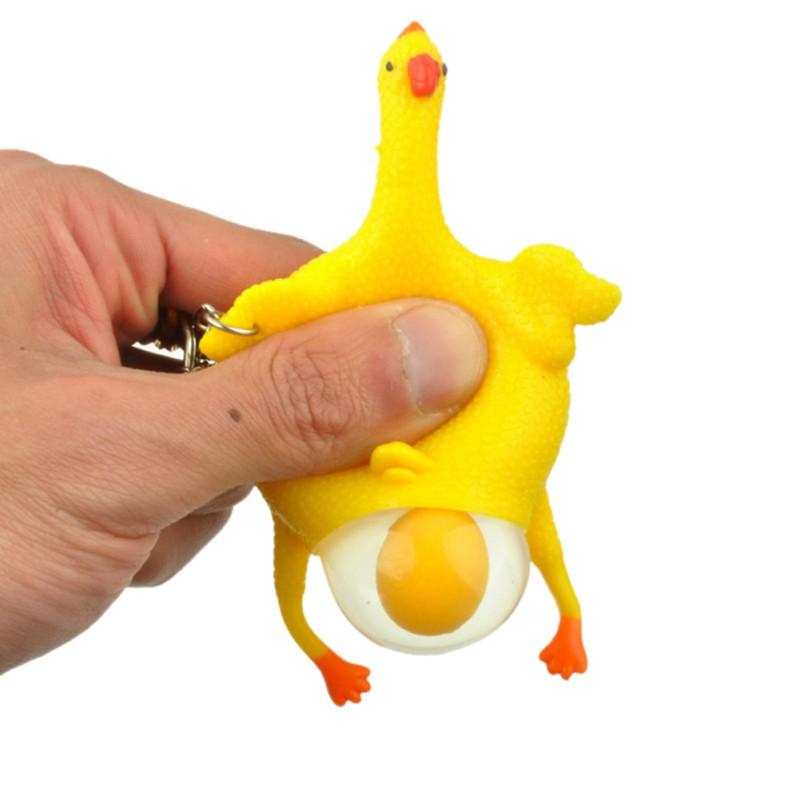 Móc khóa gà đẻ trứng dễ thương