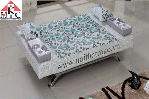 Giường gấp sofa 2in1 màu ghi sáng