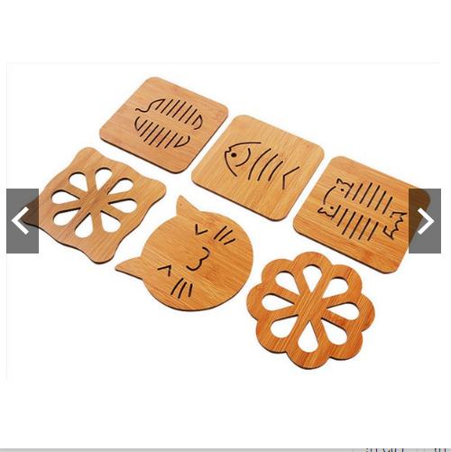 SÉT 10 MIẾNG GỖ LÓT NỒI -CỐC TIỆN ÍCH