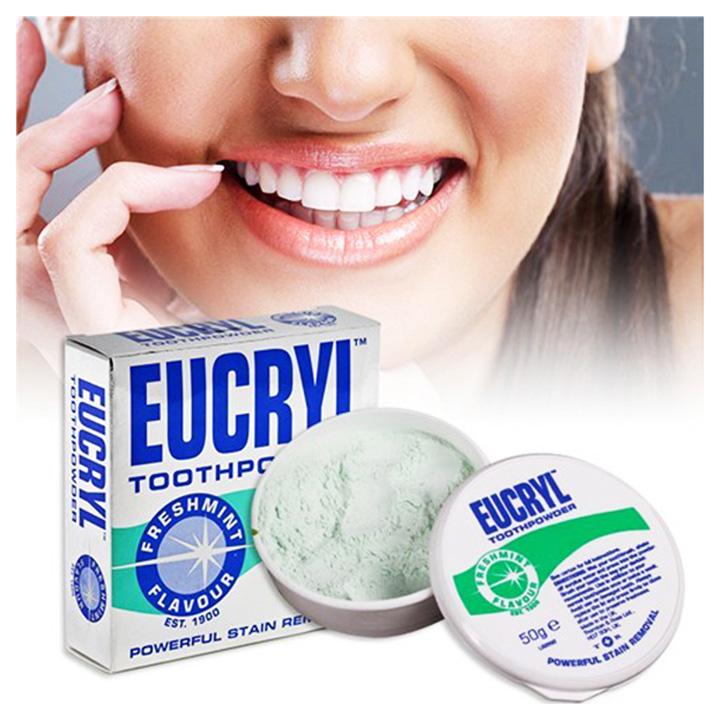Bột Trắng Răng EUCRYL 50g [ hàng nhập khẩu ]