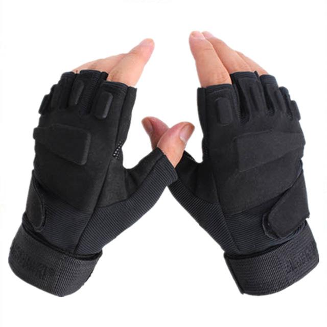 Găng Tay Chiến Thuật Black Hawk / Battle Wolf Cụt Ngón (3 màu/3 Size)