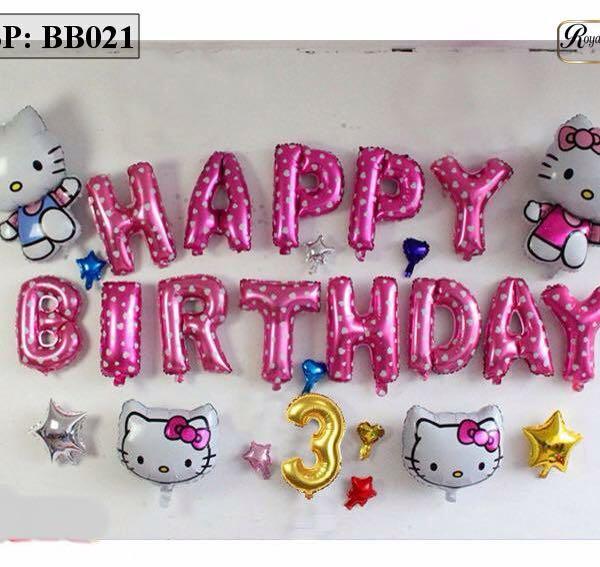 Bóng bay trang trí sinh nhật Happy birthday