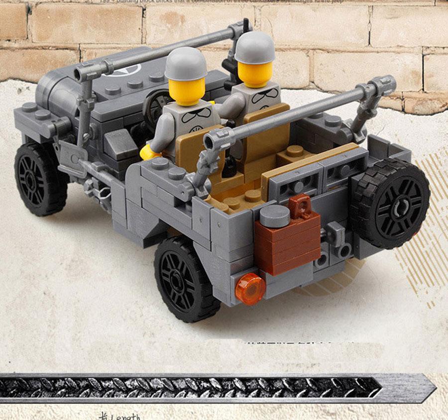 Đồ chơi Lego lắp ráp Xe Jeep quân đội