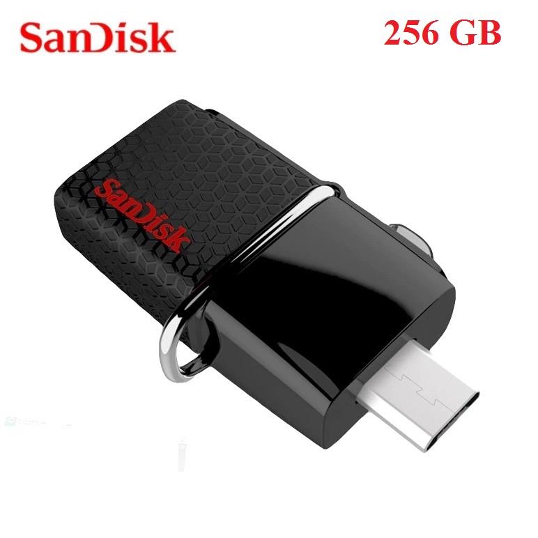 USB 3.0 SanDisk Ultra Dual 256GB 150MB/s (Đen)