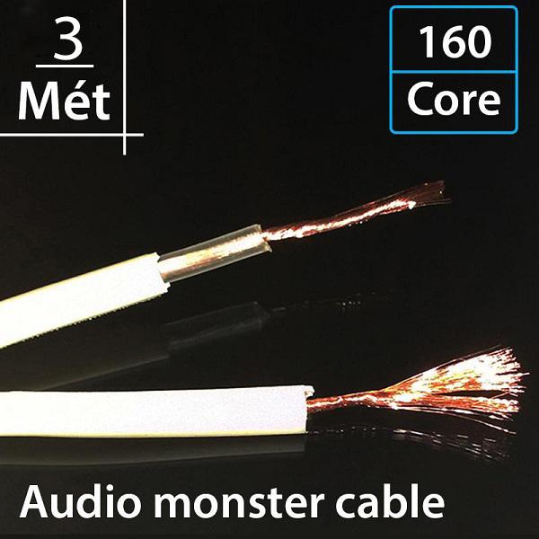 Dây loa Monster XP NW. compact precision stranded high resolution speaker cable 160 sợi - 3 mét