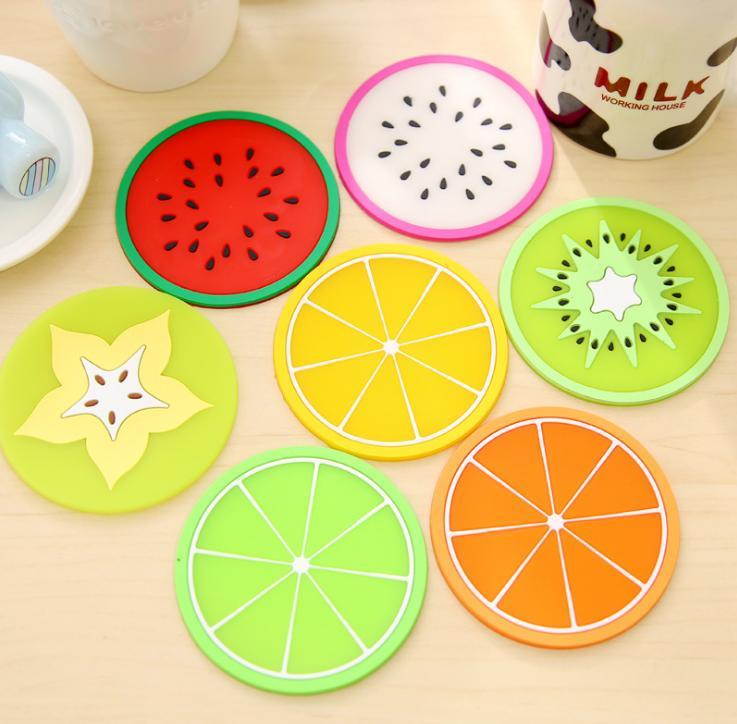 Combo 5 Miếng Lót Ly Hình Trái Cây ( ngẫu nhiên)