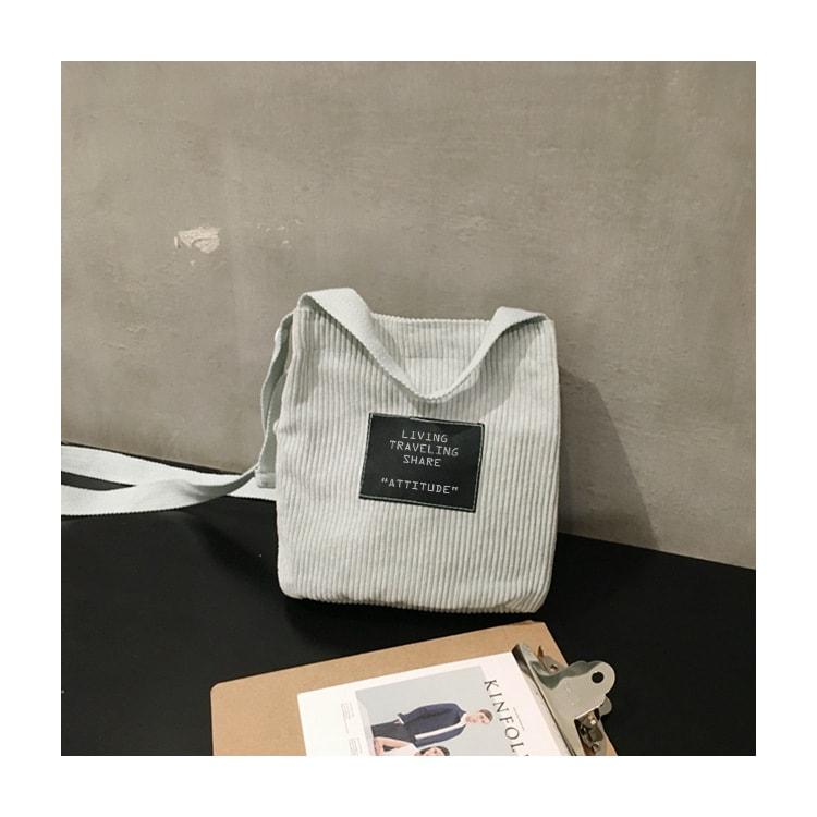 Túi Tote Túi Vải Nữ Túi Đeo Chéo Hàn Quốc Bản Nhỏ Màu Xanh Mint