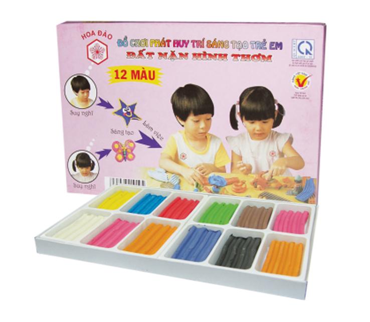 [HCM]Đất Sét Nặn Hình Thơm 12 Màu Cho Bé Sáng Tạo