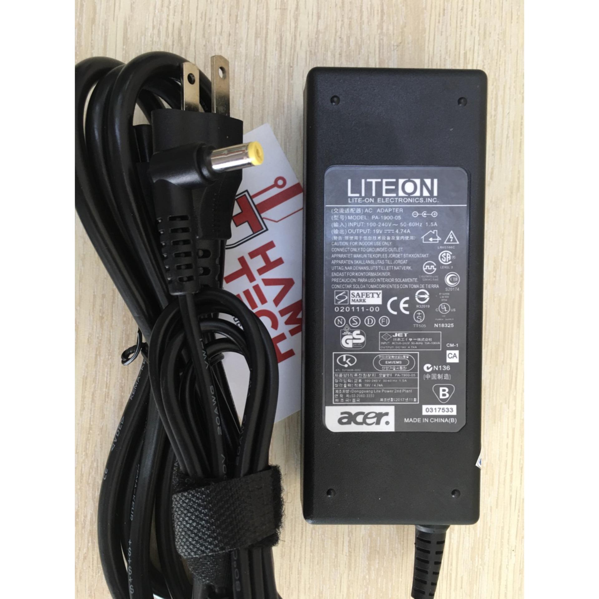 [HCM]Sạc laptop acer 19V-4.74A Đầu Thường