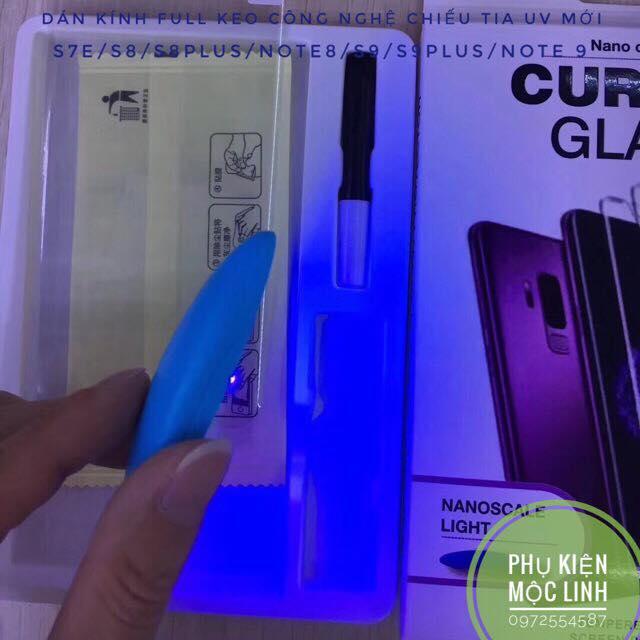 Kính cường lực Full keo UV cho Galaxy Note 9