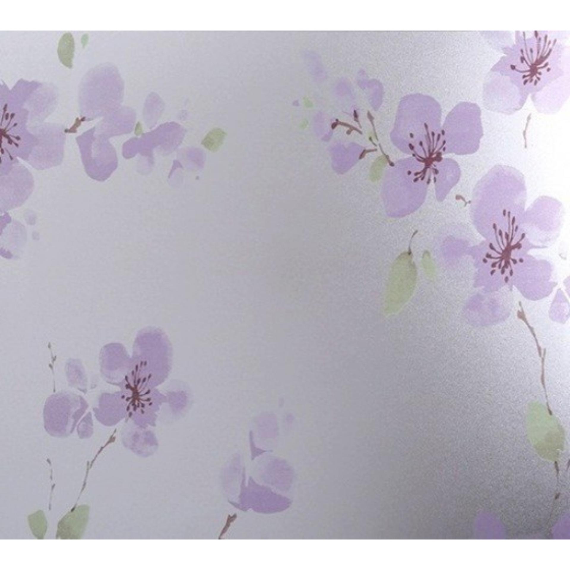 [HCM]Giấy dán kiếng khổ 5mx45cm  Hoa tím