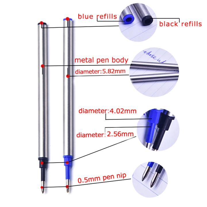 Combo 5 - 10 Ruột bút ký Bi 0.7 mm dòng parker (Xanh)