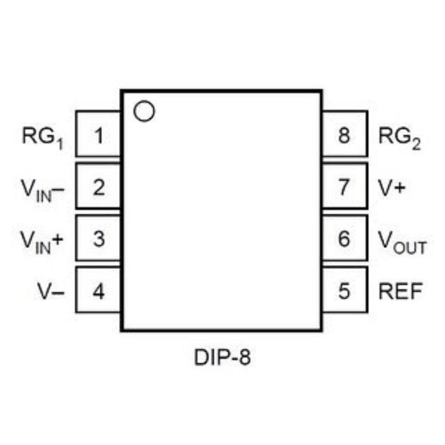 4558  IC khuếch đại thuật toán  (15 con)  chân cắm