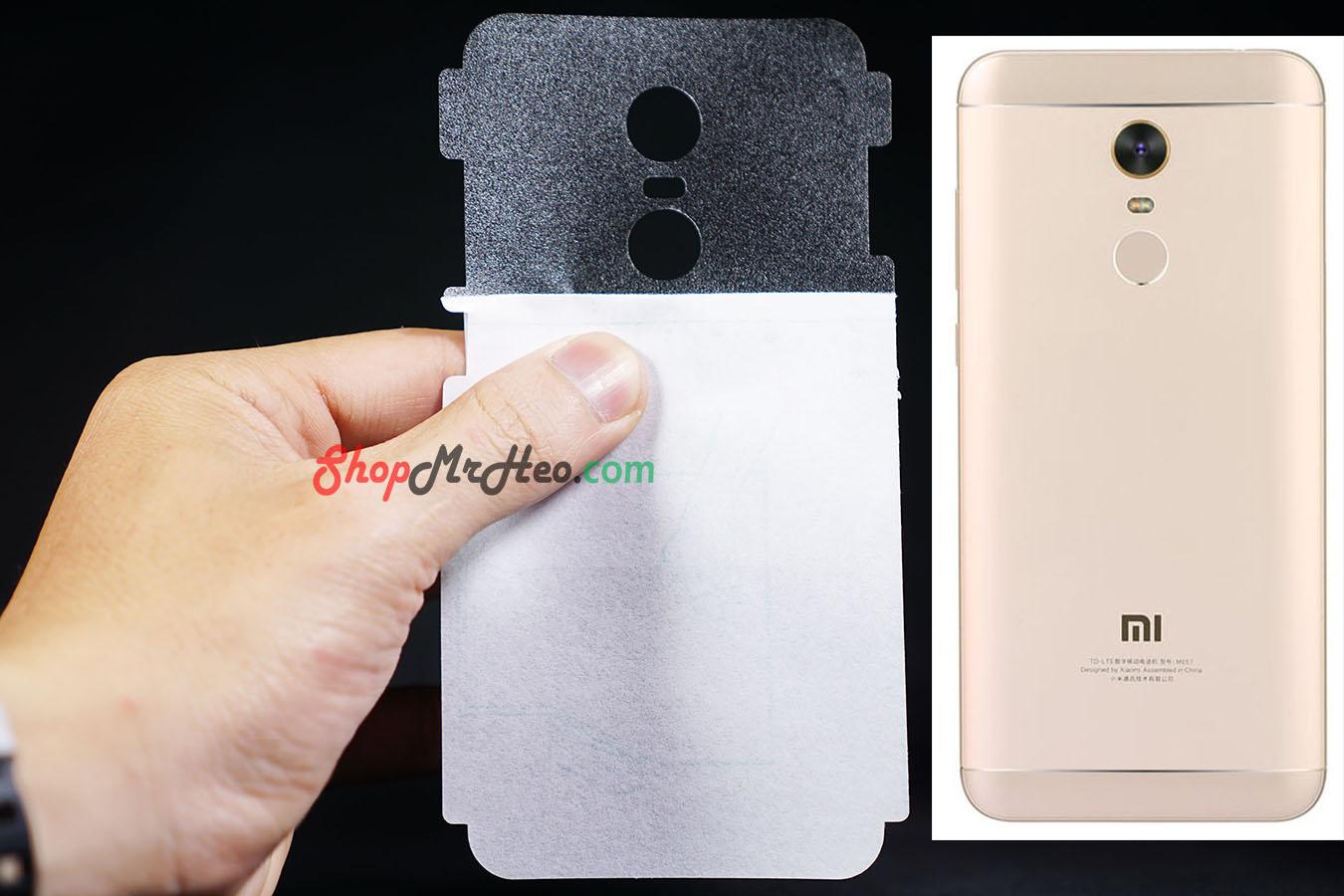 [HCM]Bộ 3 Skin Dán Mặt lưng Vân 3D Xiaomi Redmi 5 Plus