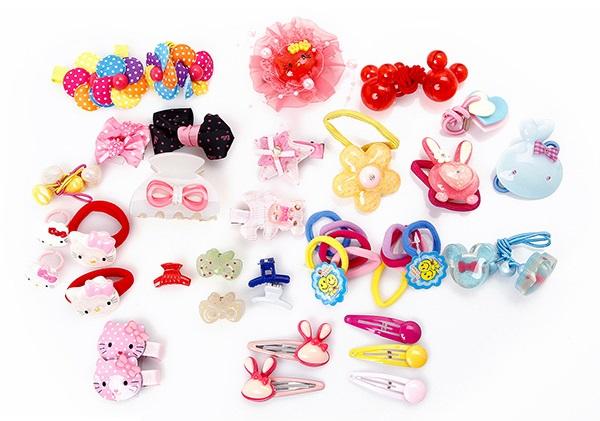 Bộ phụ kiện tóc trẻ em mèo Kitty