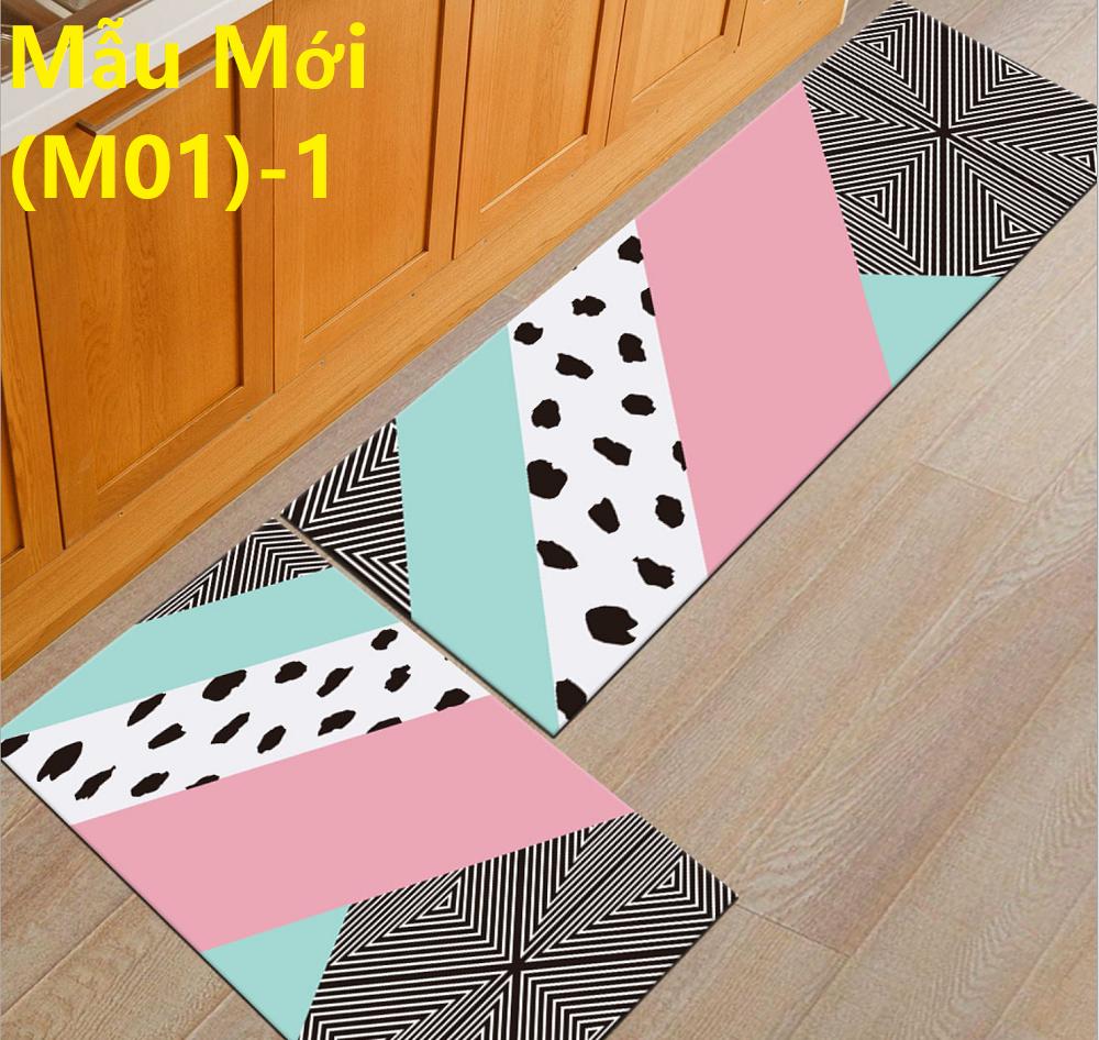 BỘ 2 THẢM LÓT SÀN BẾP MẪU MỚI (M01) 40X60CM VÀ 40X120CM