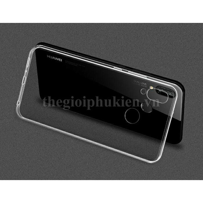 Ốp lưng silicon dẻo trong suốt Huawei Nova 3i siêu mỏng 0.6mm