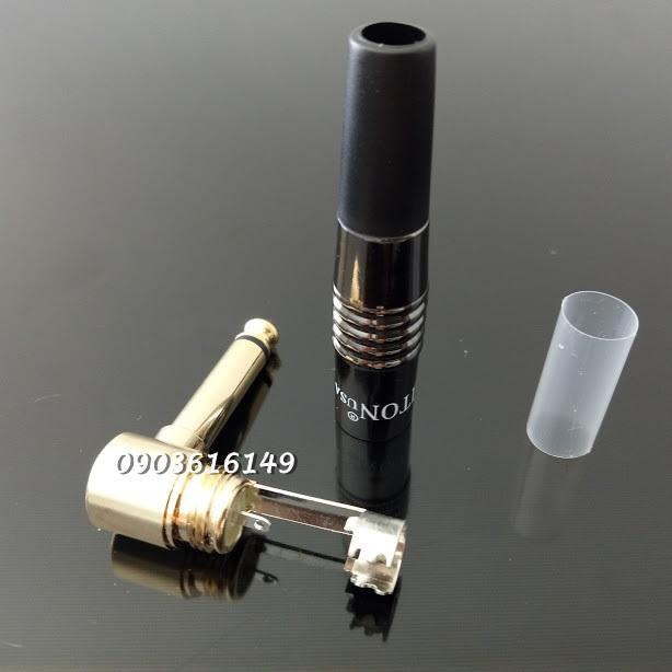 bộ 2 đầu hàn Jack 6ly Liton thẳng đen bóng