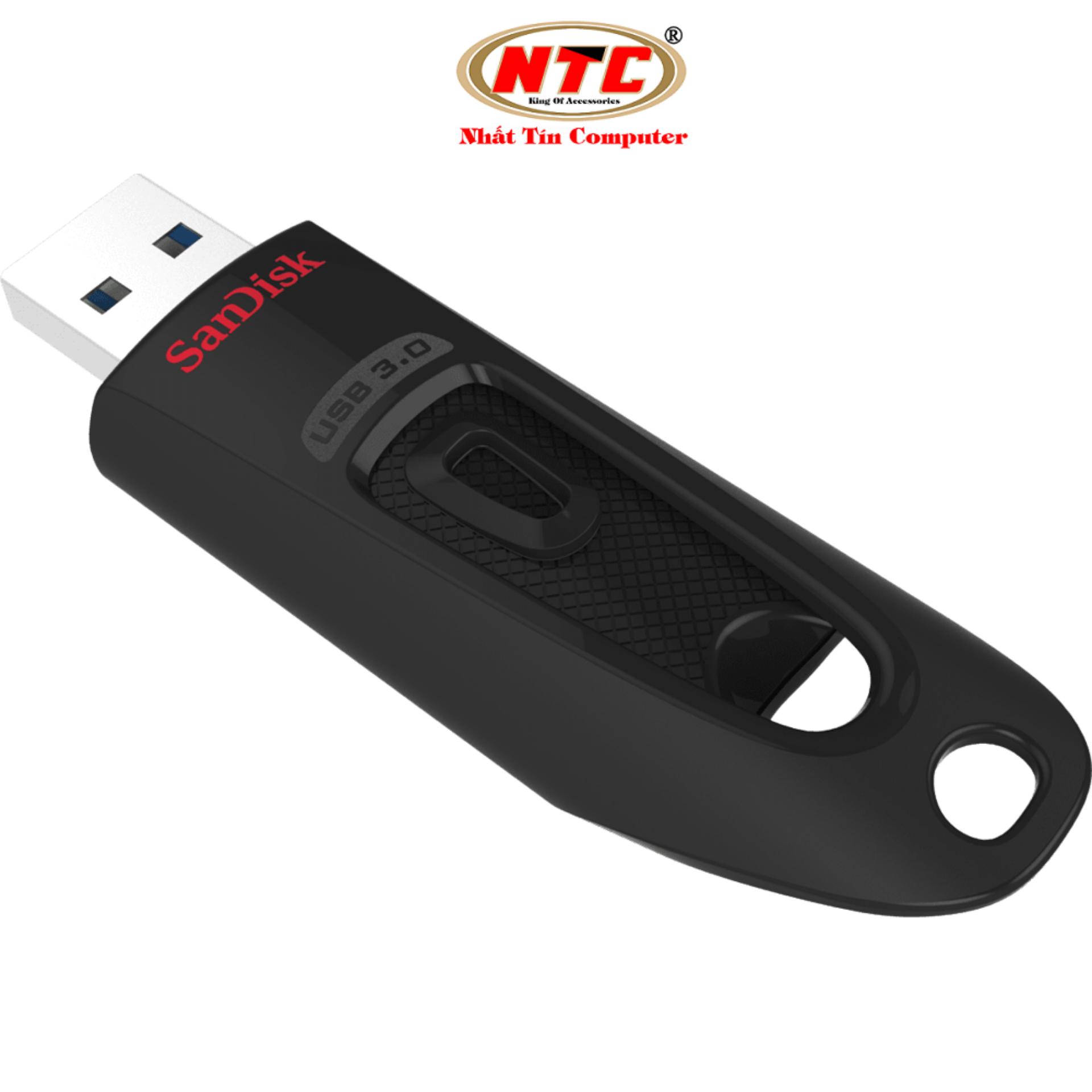 USB 3.0 SanDisk Ultra CZ48 16GB 100MB/s (Đen) - Nhất Tín Computer