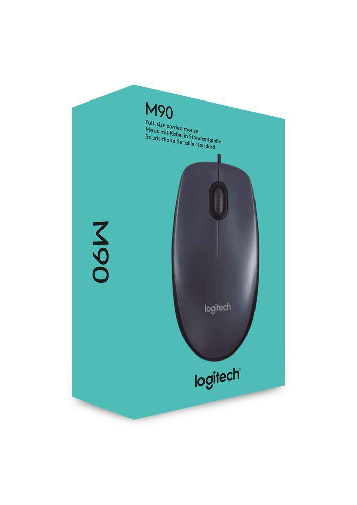 Logitech M90 Wired Mouse (Black) - Basic and durable