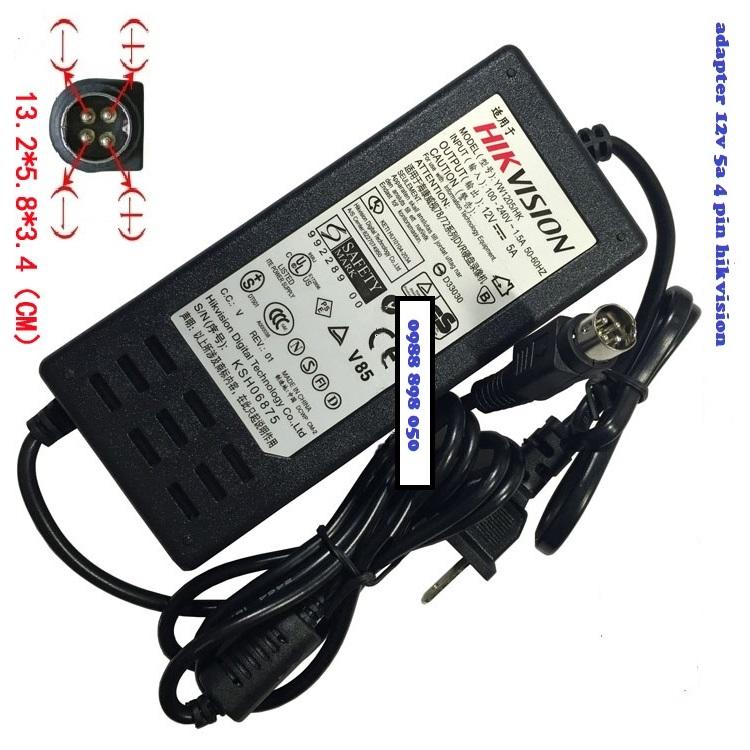 ADAPTER ĐẦU GHI HIKVISION 12V 5A 4 PIN
