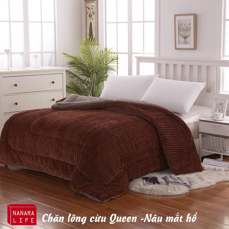 Chăn lông cừu QUEEN Nanara Life Nhật Bản - Nhập khẩu chính hãng