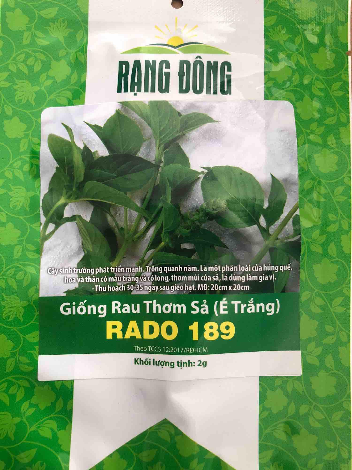 Hạt Giống Rau Thơm Sả ( É Trắng) - HẠT GIỐNG RAU THƠM