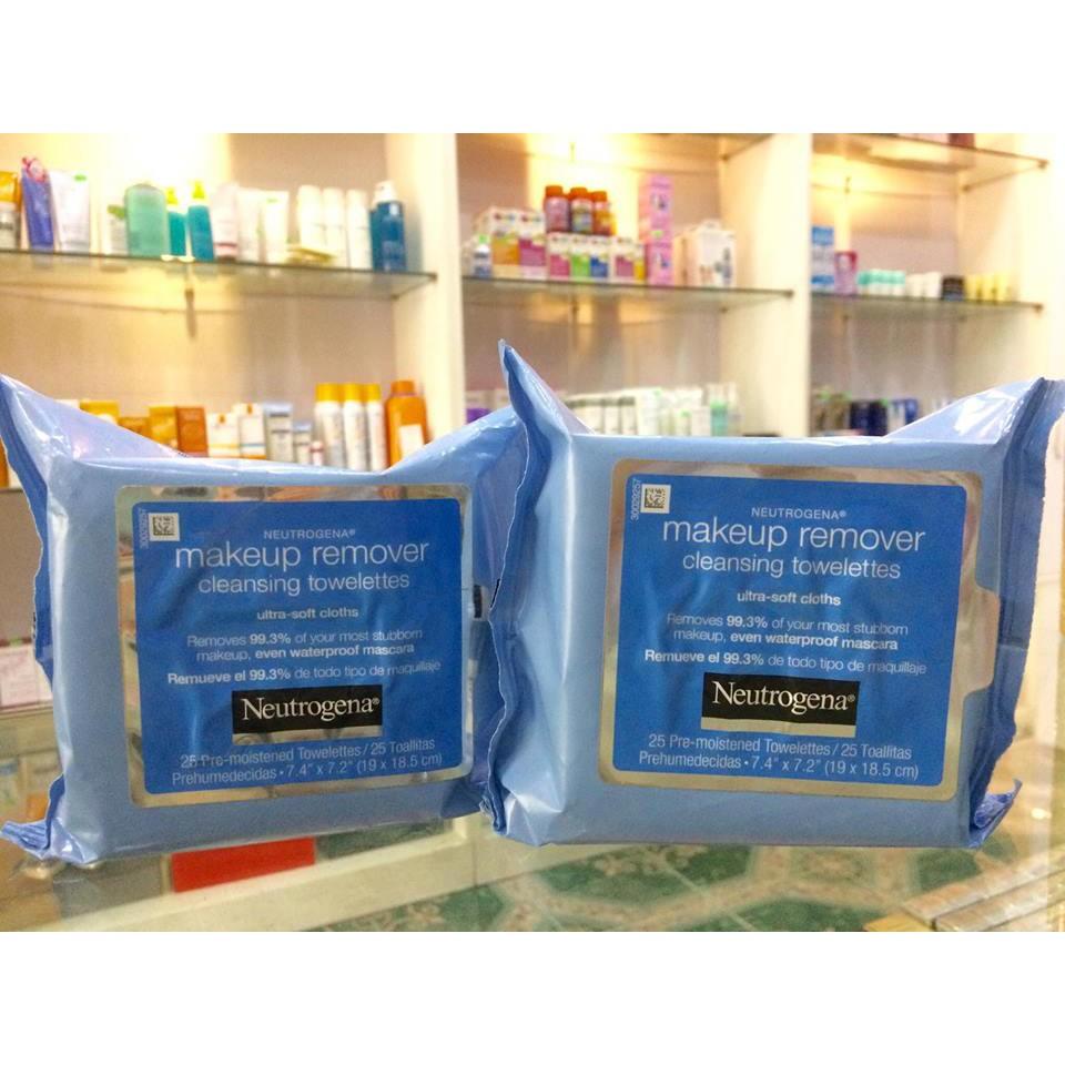 Bông tẩy trang Neutrogena Makeup Remover Cleansing Towelettes (HerSkincare)