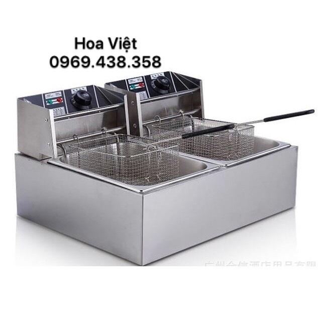 Bếp chiên nhúng điện đôi công nghiệp Cao cấp