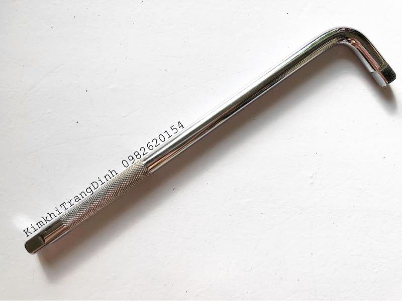 Tay vặn chữ L 1/2” lắp khẩu vặn ốc dài 30cm bóng đẹp