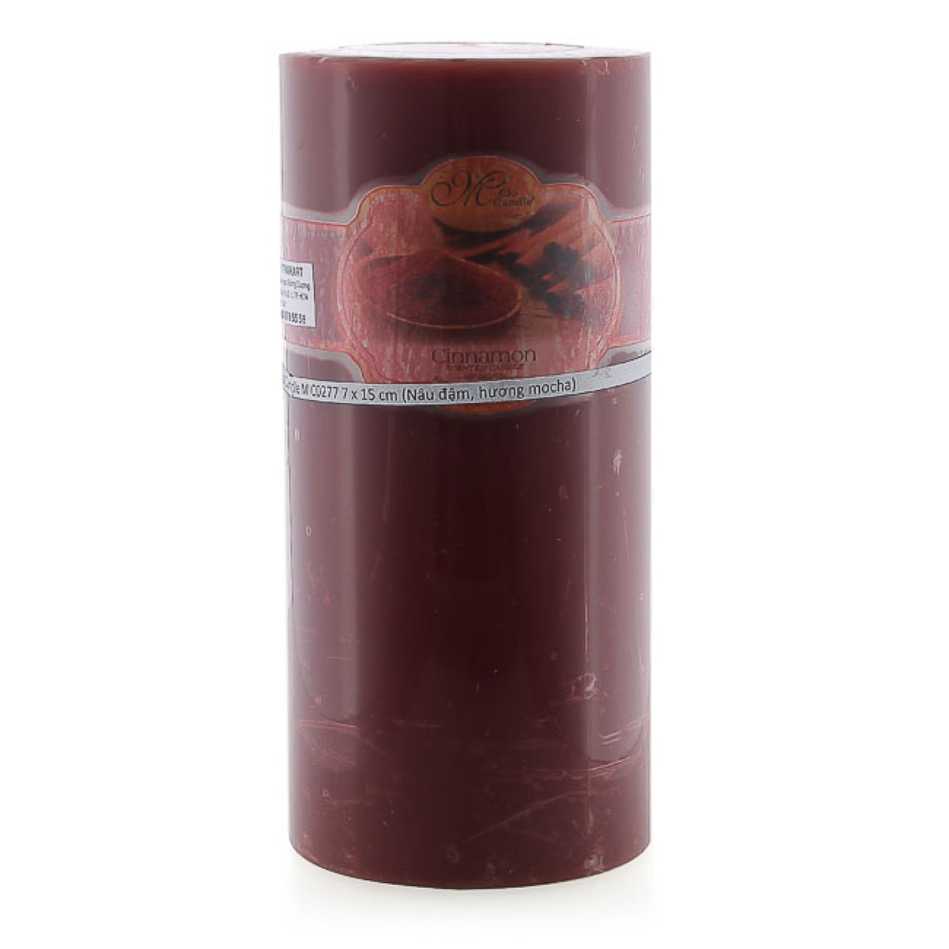 Nến thơm trụ tròn d7h15 miss candle mic0277 7 x 15 cm