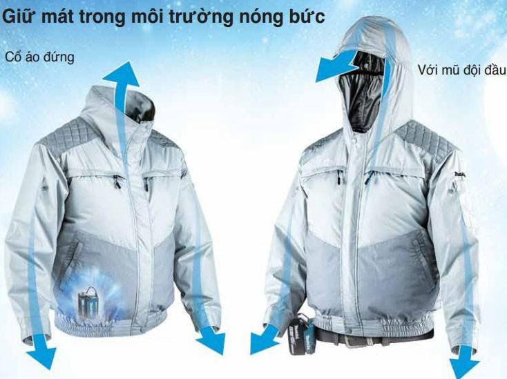 Áo khoác làm mát dùng pin size M, Model: FJ401DZM Không bao gồm PIN, SẠC