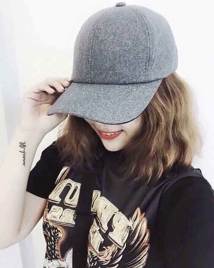 [HCM]Nón kết nữ nỉ trơn nhiều màu