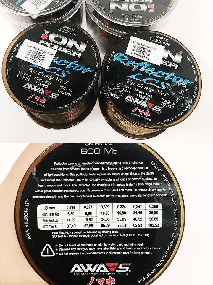 Cước câu cá Nhật Ion Reflector 600m