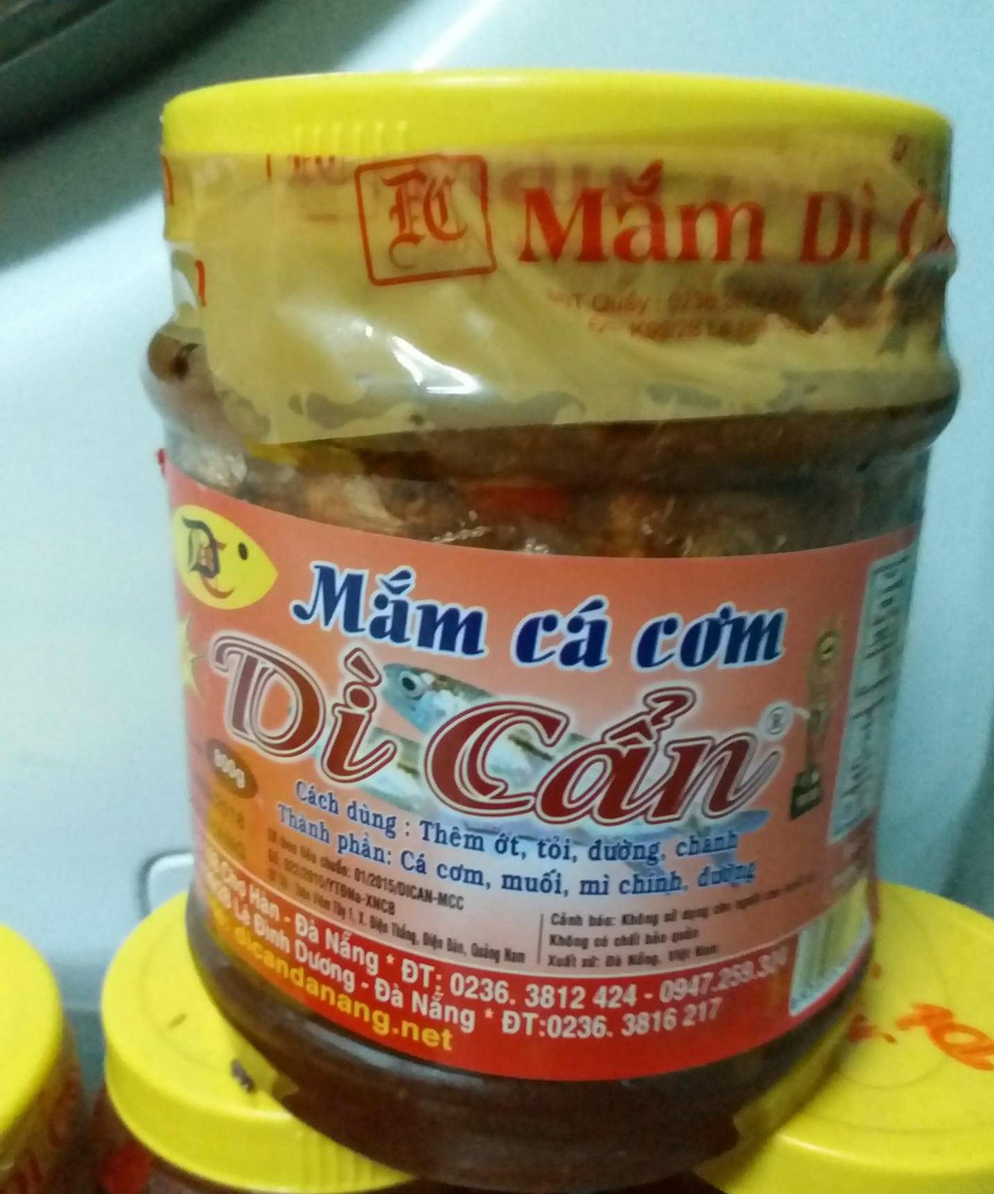 Mắm cá cơm Dì Cẩn Đà Nẵng hủ 500mg