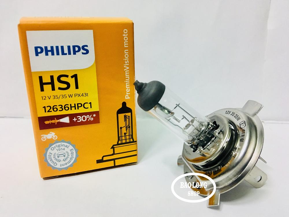 Bóng đèn Halogen Philips HS1 chân H4  tăng 30% độ sáng