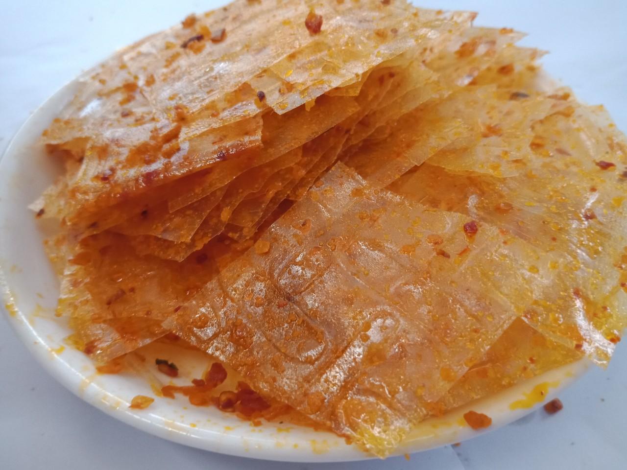 1Kg  Bánh Tráng Trộn Sa Tế Khô Bò