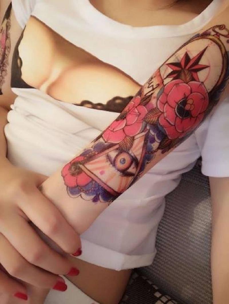 Tattoo stickers male female Port heaven size 15x22 cm, motifs crafted, 100% as tattoo real