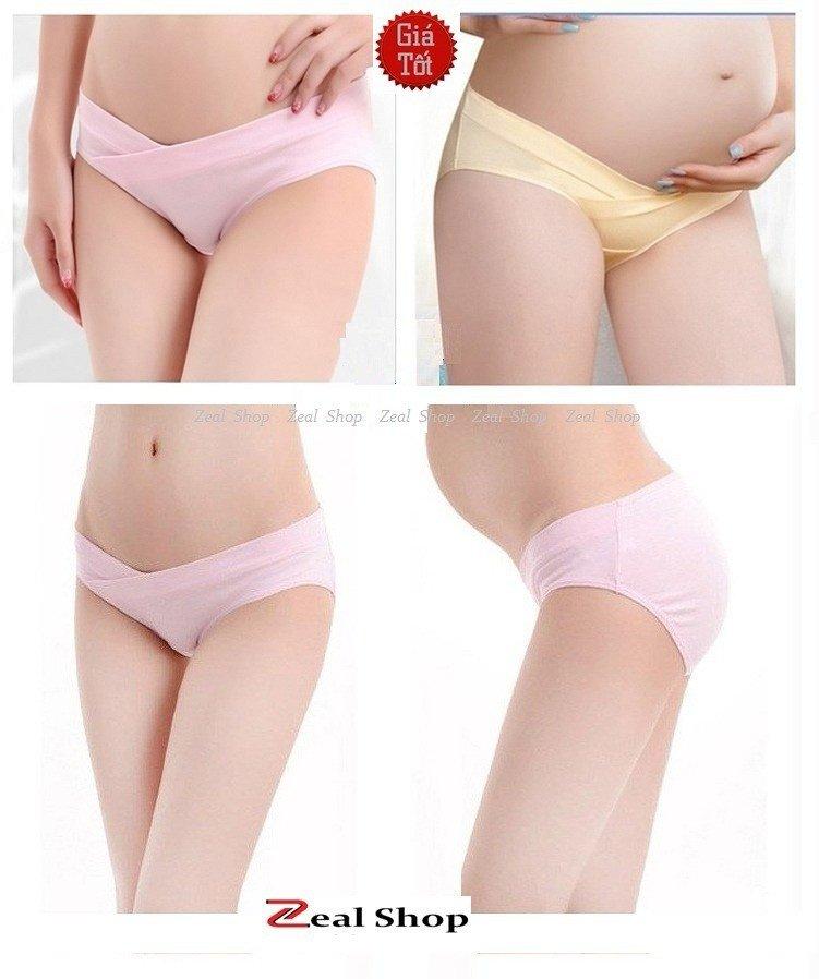 Bộ 5 Quần Lót Cotton Cho Bà Bầu Mềm Mịn