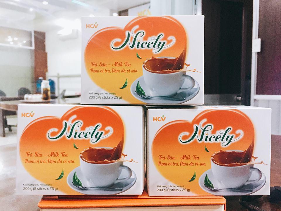 Trà sữa Nicely hộp giấy 200gr (8 gói x 25gr)