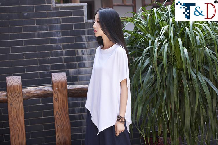 [HCM]ÁO THUN NỮ CÁNH DƠI VẠT XÉO