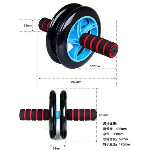 Con lăn tập cơ bụng 2 bánh