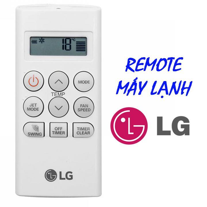 Remote cho điều hòa 1 chiều LG ngắn (Trắng).
