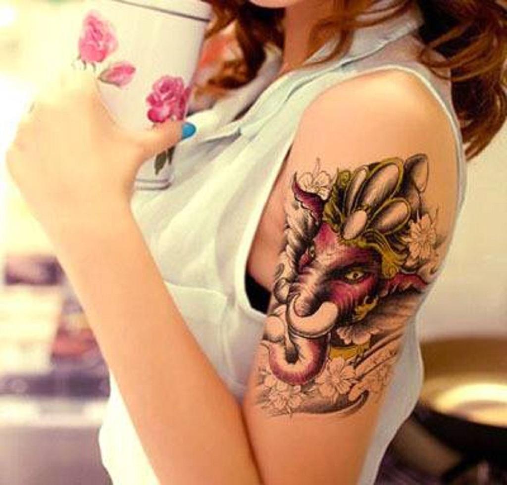 [HCM]HÌNH XĂM DÁN VOI MA MÚT KÍCH THƯỚC 15 X 22 CM