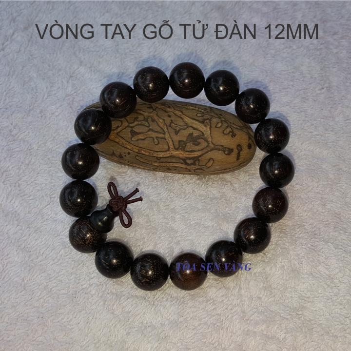 [HCM]VÒNG TAY GỖ TỬ ĐÀN 12MM