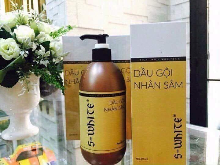 DẦU GỘI NHÂN SÂM ĐÀO SWHITE - 1000ML