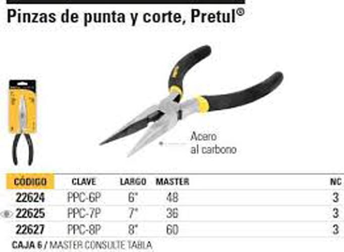 [HCM]Kềm mỏ nhọn 7in/175mm Pretul - PPC-7P