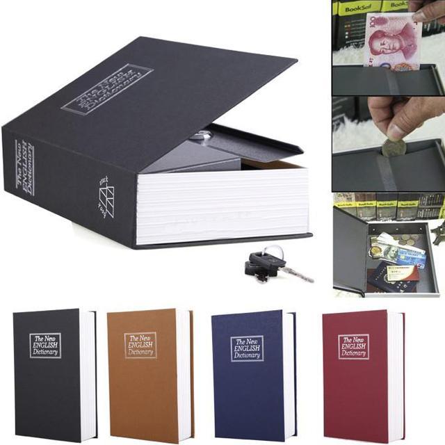 Két Sắt Mini Hình Quyển Sách Khóa Chìa, Két Bảo Vệ Tài Sản Cá Nhân Tiện Lợi An Toàn, Thiết Kế Nhỏ Gọn, Màu Sắc Hài Hòa.