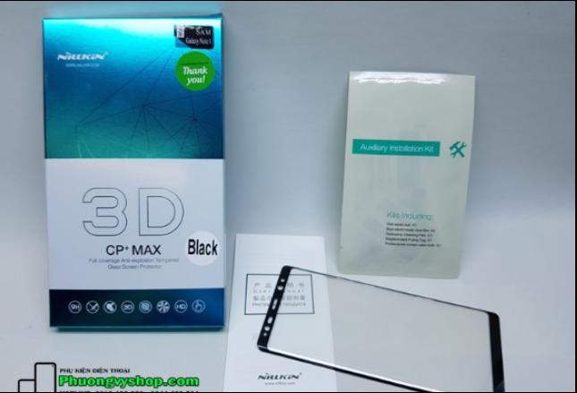 Miếng dán cường lực Full màn hình nillkin CP+ Max cho Samsung Note 9
