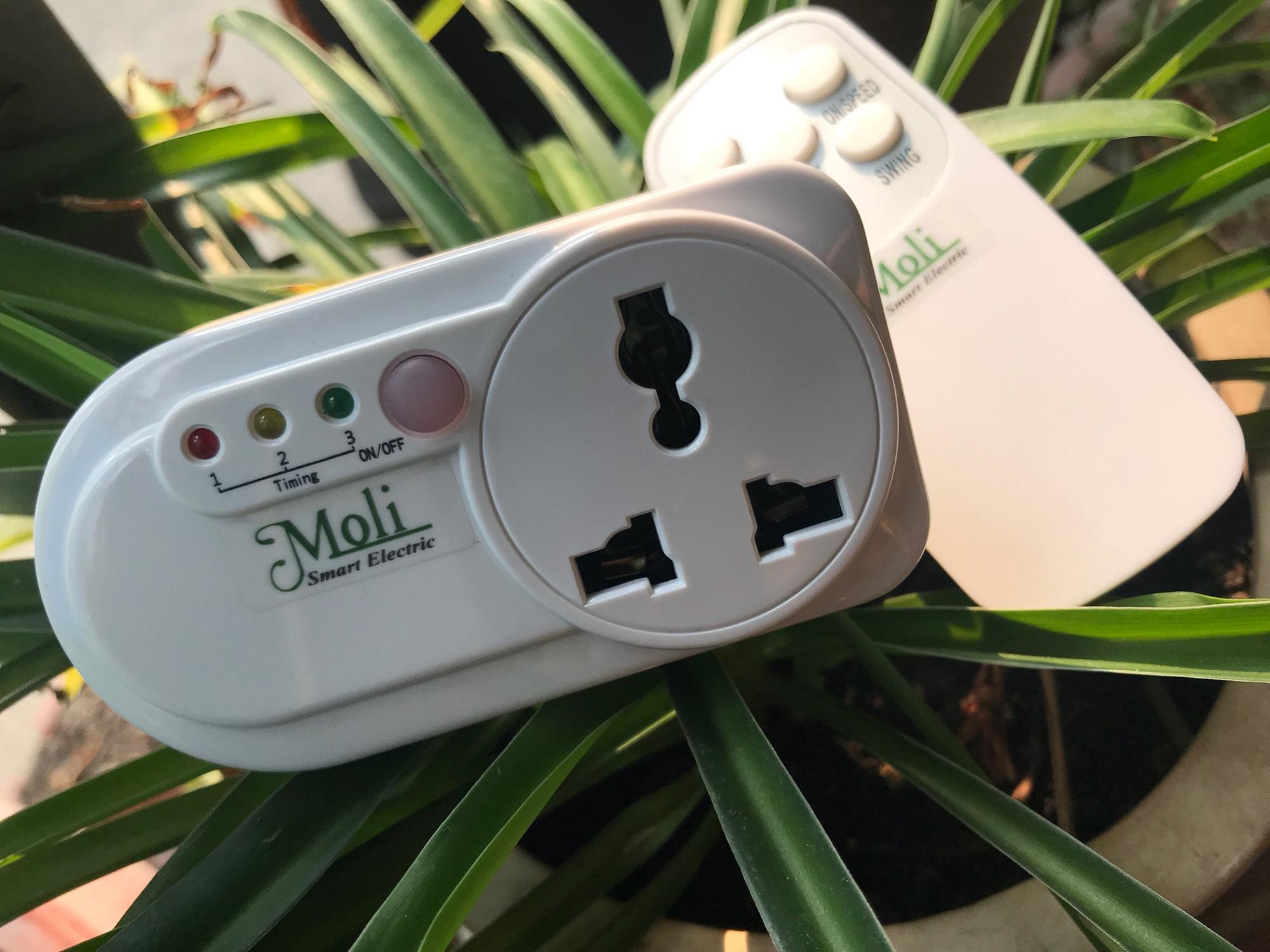 Ổ CẮM ĐIỀU KHIỂN QUẠT TỪ XA CÓ REMOTE (bằng sóng hồng ngoại)